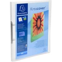 Classeur Exacompta 54960E Kreacover PP A4 2 anneaux 15 mm Transparent 25 unités