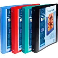 Classeur Exacompta 51229E Kreacover PP A4+ 4 anneaux 30 mm Assortiment 5 unités