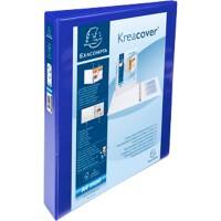 Exacompta Presentatiemap Polypropyleen A4+ 4 ringen 30 mm Blauw 10 Stuks