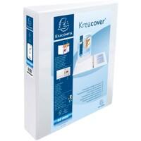 Classeur Exacompta 51923E Kreacover PP A4+ 2 anneaux 40 mm Blanc 10 unités