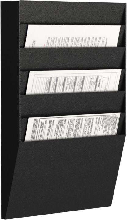 Paperflow A4 Tijdschrifenrek Wandmontage Zwart A4H1X6,01