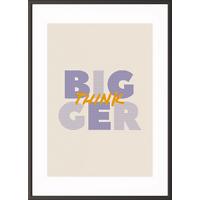Paperflow Lijst met motiverende slogan "Think Bigger" 300 x 400 mm Kleurenassortiment