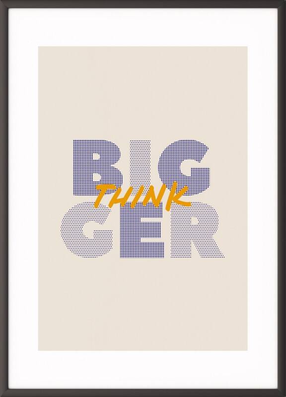 Paperflow Lijst met motiverende slogan "Think Bigger" 420 x 594 mm Kleurenassortiment