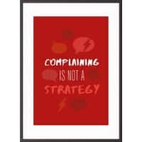 Paperflow Lijst met motiverende slogan "Complaining Is Not A Strategy" 297 x 420 mm Kleurenassortiment