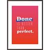 Paperflow Lijst met motiverende slogan "Done Is Better Than Perfect" 210 x 297 mm Kleurenassortiment