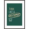 Paperflow Lijst met motiverende slogan "Think Like A Customer" 210 x 297 mm Kleurenassortiment