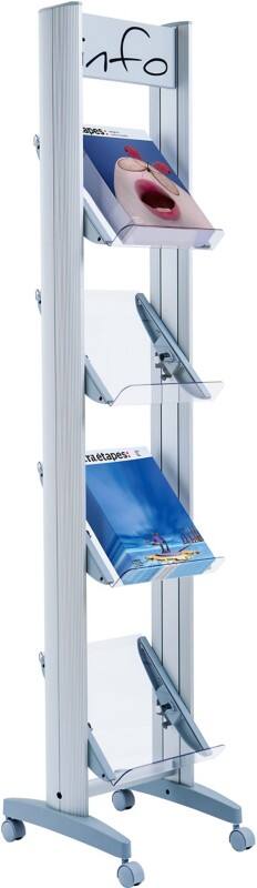 Présentoir Paperflow A4 Argenté 4,24X32TT,35 330 (L) x 385 (P) x 300 (H) mm