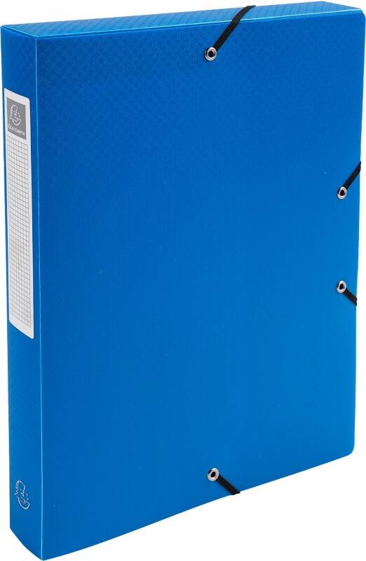 Boîte d'archivage Exacompta Opak 59782E A4 PP (Polypropylène) 25 (L) x 33 (H) cm Bleu 4,0 cm 8 Unités