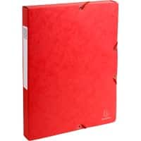 Exacompta Archiefdoos 50305E Rood Gewafeld glanskarton 25 x 33 cm 8 Stuks