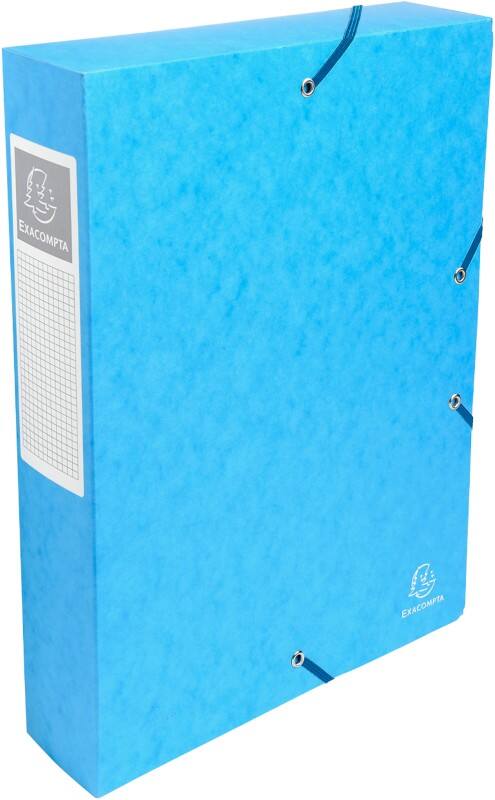 Boîte d'archivage Exacompta 50606E A4 Carton 25 (L) x 33 (H) cm Turquoise 6,0 cm 8 Unités