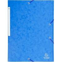 Exacompta 3-flap mappen 17105H Blauw Manilla 24 x 32 cm 25 Stuks