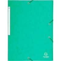 Exacompta 3-flap mappen 17103H Groen Geplastificeerd karton 24 x 32 cm 25 Stuks