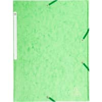 Exacompta 3-flap mappen 17122H Licht groen Manila karton 24 x 32 cm 25 Stuks