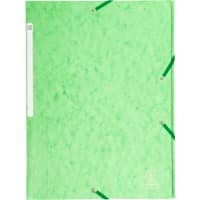 Farde à élastique 3 rabats Exacompta 17122H A4 425 g/m2 Carton Vert clair 24 x 32 cm 25 unités