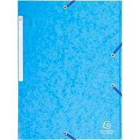 Exacompta 3-flap mappen 17112H Turquoise Geplastificeerd karton 24 x 32 cm 25 Stuks