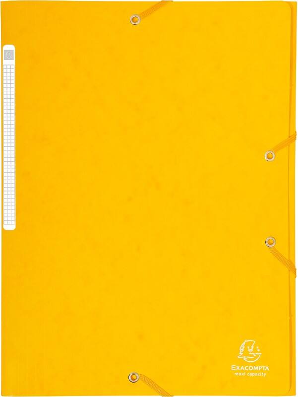 Exacompta 3-flap mappen 17106H Geel Geplastificeerd karton 24 x 32 cm 25 Stuks
