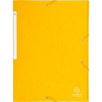 Farde à élastique 3 rabats Exacompta 17106H A4 425 g/m2 Carton Jaune 24 x 32 cm 25 unités