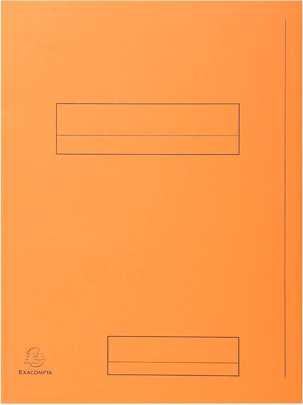 Farde à 2 rabats Exacompta 335007E A4 Carton Orange 24 x 32 cm 250 unités