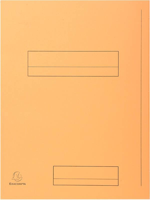 Fardes à 2 rabats Exacompta 335002E A4 Carton Orange clair 24 x 32 cm 250 Unités
