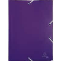 Farde à élastique 3 rabats Exacompta 55918E A4 Polypropylène Violet 24 x 32 cm 30 unités