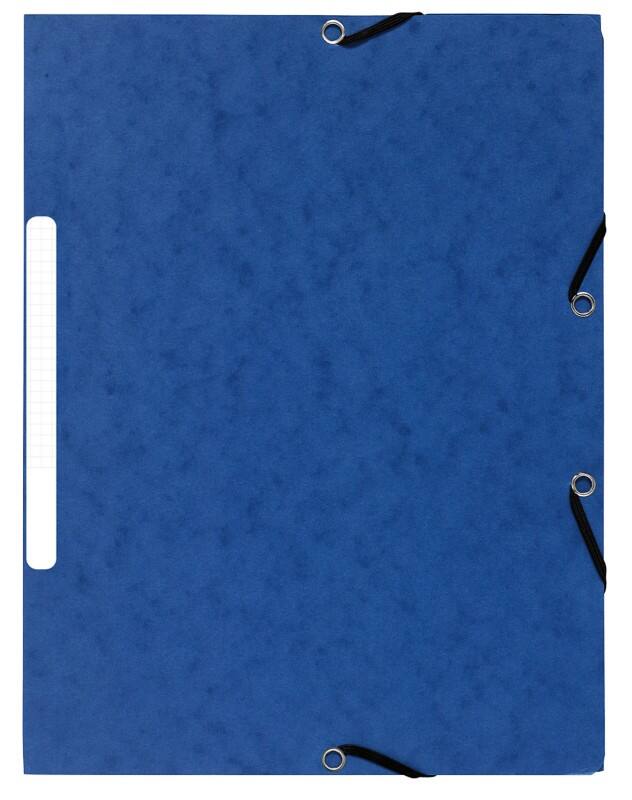 Exacompta 3-Flap map 55472E Blauw Karton 24 x 32 cm 50 Stuks