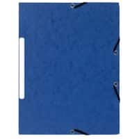 Farde à élastique 3 rabats Exacompta 55472E A4 Carton Bleu 24 x 32 cm 50 unités