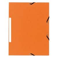 Farde à élastique 3 rabats Exacompta 55474E A4 Carton Orange 24 x 32 cm 50 unités