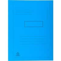 Farde à 2 rabats Exacompta 445006E A4 Carton Bleu 24 x 32 cm 50 unités