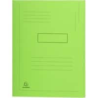 Farde à 2 rabats Exacompta 445013E A4 Carton Vert clair 24 x 32 cm 50 unités