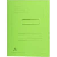 Exacompta 2-Flap map 445013E Helder groen Karton 24 x 32 cm 50 Stuks