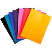Farde à élastique 3 rabats Exacompta 55900E A4 Polypropylène Assortiment 24 x 32 cm 60 unités