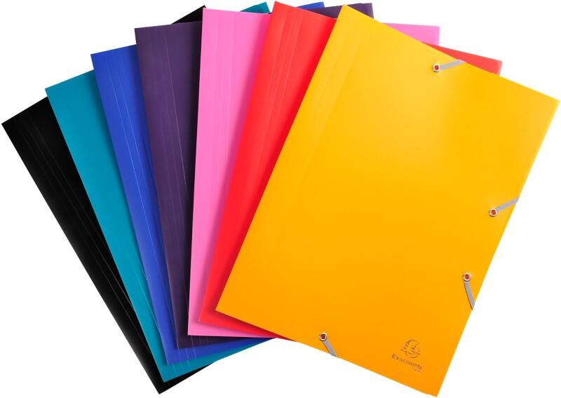 Exacompta 3-Flap presentatiemap 559000E Kleurenassortiment Polypropyleen 24 x 32 cm 60 Stuks