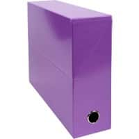 Boîtes d'archivage Exacompta 89926E A4 Carton Violet 255 (h) x 340 (p) x 90 (l) mm 5 unités