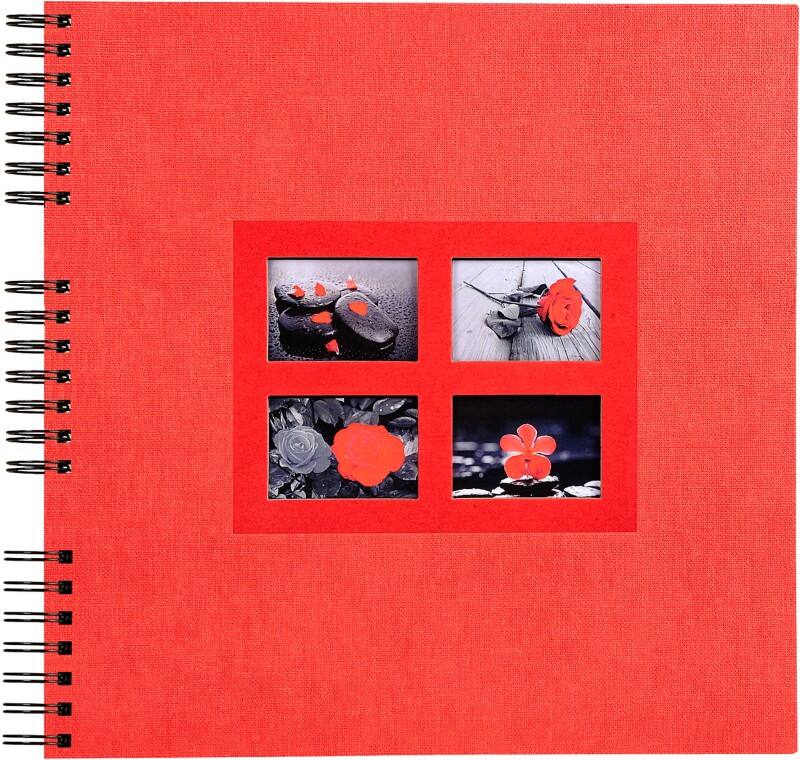 Album photo Exacompta Spiral Passion 60 pages 359 photos Rouge 32 x 32 cm
