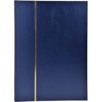 Album timbres 48 pages Faux cuir Bleu