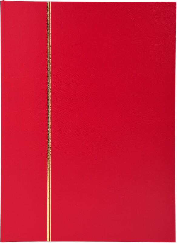Album timbres Exacompta Reliure cartonnée 22,5 x 30,5 cm Rouge 48 Pages