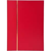 Album timbres 48 pages Faux cuir Rouge