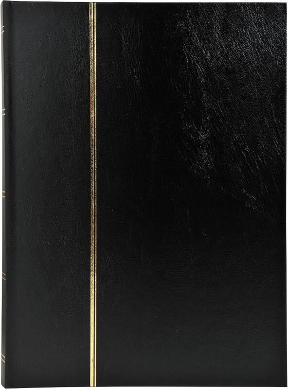 Album timbres Exacompta Reliure cartonnée 22,5 x 30,5 cm Noir 64 Pages