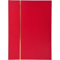 Album timbres 64 pages Faux cuir Rouge