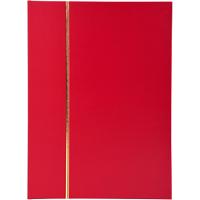 Album timbres 64 pages Faux cuir Rouge