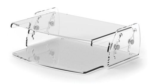 Fellowes Clarity Monitorstandaard Hoogteverstelbaar 320 x 256 x 105 mm Transparant