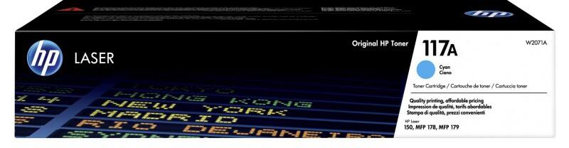 HP 117A originele tonercartridge W2071A cyaan