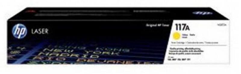 HP 117A originele tonercartridge W2072A geel