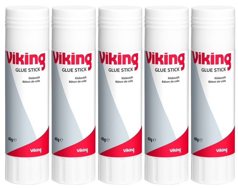Viking Lijmstift 40 g Transparant 5 Stuks à 40 g