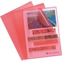 Exacompta Pochettes coins Rouge PP (Polypropylène) 120 microns 100 Unités