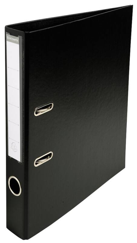 Exacompta Prem Touch Smal Ordner A4 50 mm Zwart 2 Ringen 53541E Kunststof Staand  10 Stuks