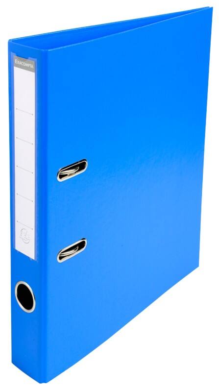 Exacompta Prem Touch Smal Ordner A4 50 mm Blauw 2 Ringen 53542E Kunststof Staand  10 Stuks
