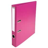 Classeur à levier Exacompta Prem Touch A4 50 mm Fuchsia 2 anneaux 53547E Carton, PP (Polypropylène) Portrait 10 Unités