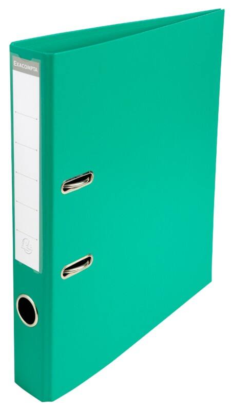 Exacompta Prem Touch Smal Ordner A4 50 mm Groen 2 Ringen 53543E Kunststof Staand  10 Stuks