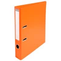 Classeur à levier Exacompta Étroit Prem Touch A4 50 mm Orange 2 Anneaux 53544E Carton, PP (Polypropylène) Portrait 10 Unités